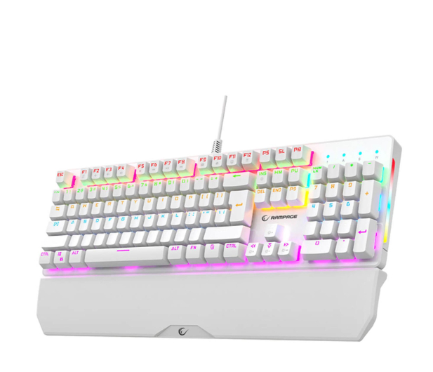 Rampage KB-R86 UMBRA Blue Switch Biała - 1500406 - zdjęcie 2